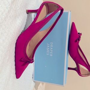 Dark Pink Draper James RSVP Bria heels.